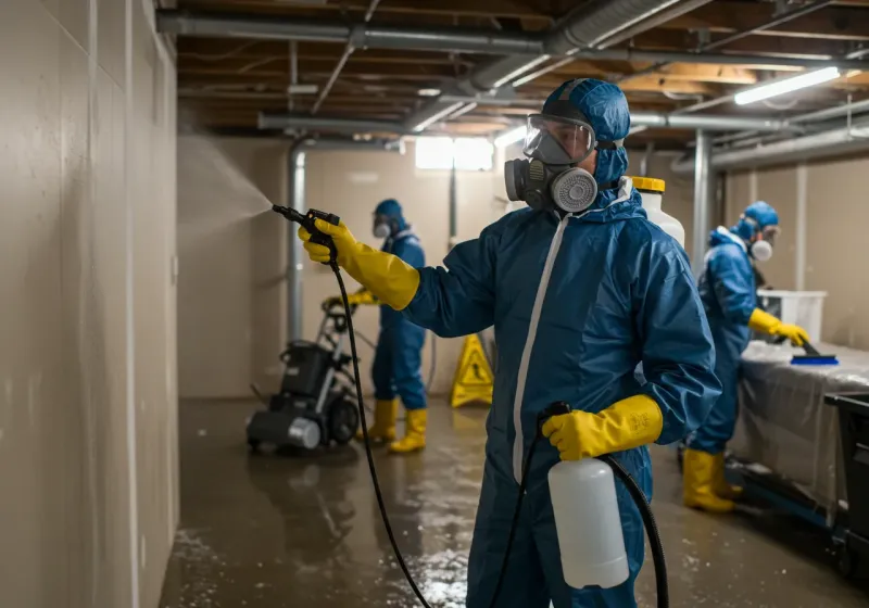 Basement Sanitization and Antimicrobial Treatment process in Newmarket, NH